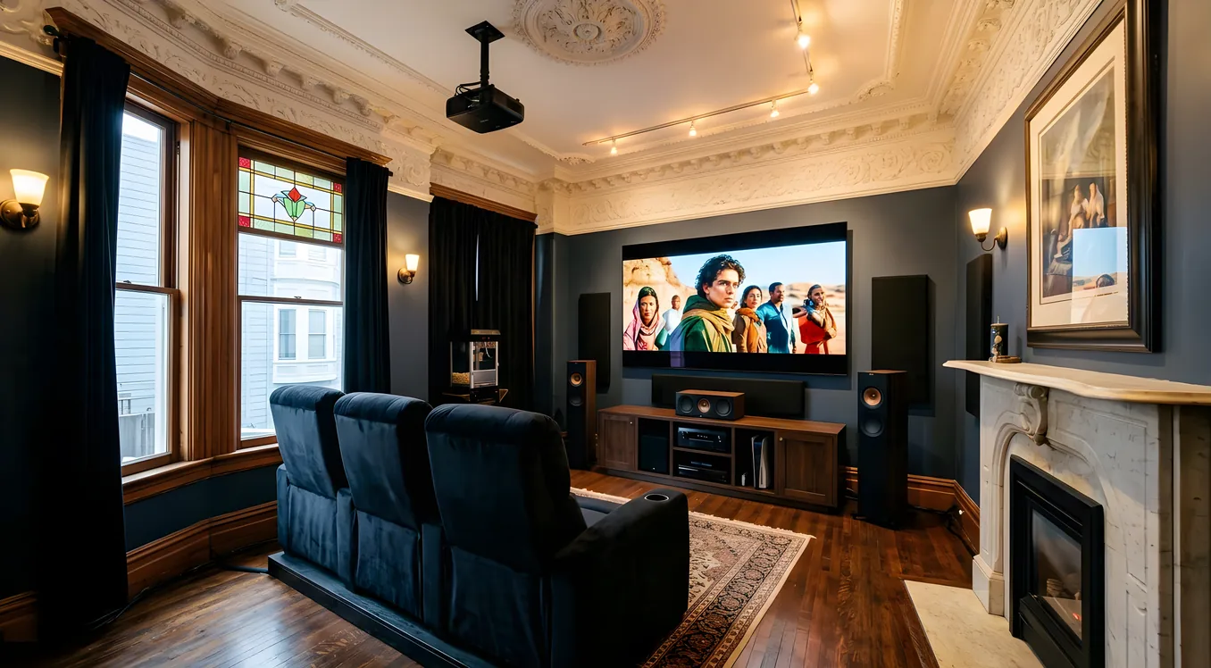 Home Theater Installation in San Francisco: Victorian Homes and Tight Spaces