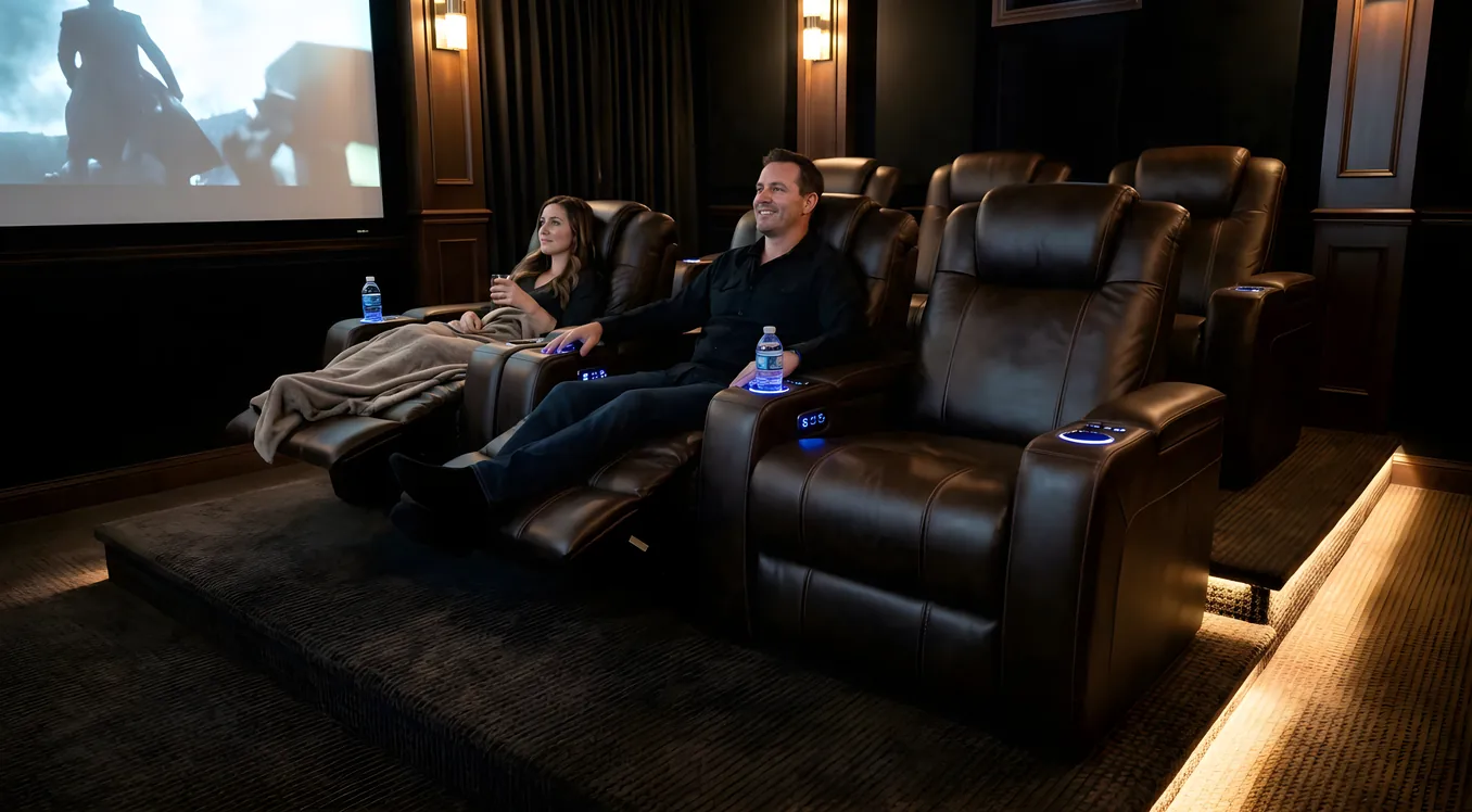 Home Theater Seating: Recliners, Risers, and Room Layout