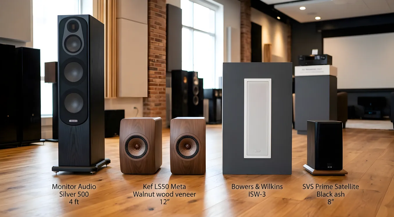 Home Theater Speaker Types: Towers, Bookshelf, In-Wall, In-Ceiling