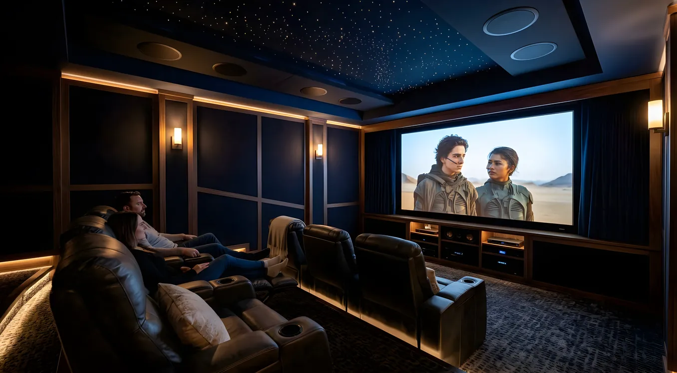 Reference-quality home theater room