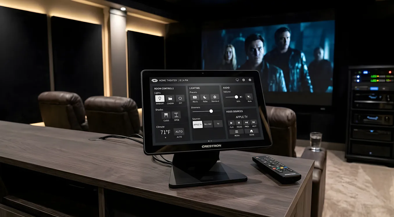 Crestron for Residential Home Theater: Enterprise-Grade Control at Home
