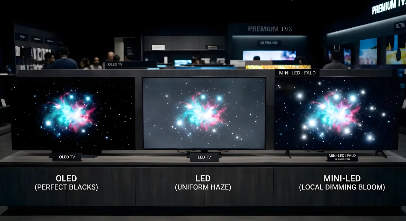 OLED vs LED vs Mini-LED vs QLED: Display Technology Compared
