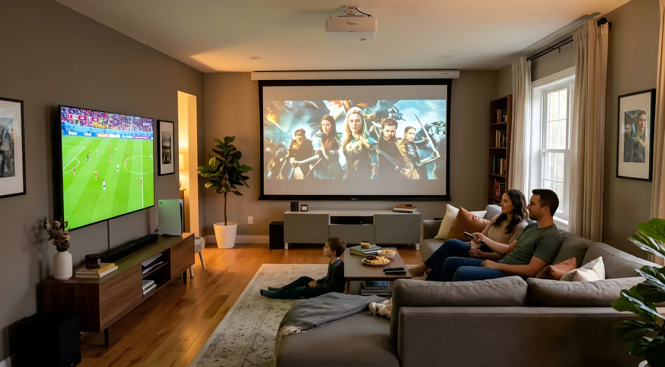Projector vs Large TV: How to Choose for Your Home Theater